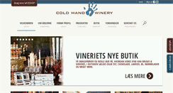 Desktop Screenshot of coldhandwinery.dk